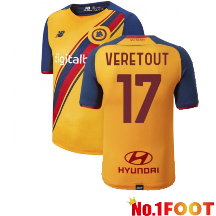 AS Roma（VERETOUT 17）Third Jersey Yellow 2021/2022