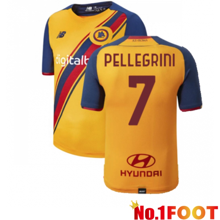 AS Roma（PELLEGRINI 7）Third Jersey Yellow 2021/2022