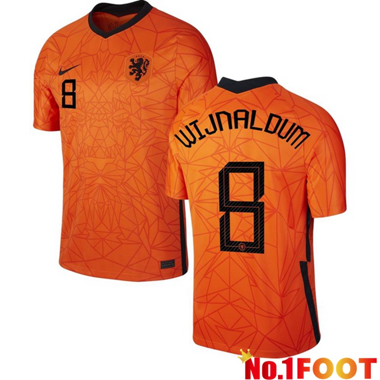 Netherlands (WIJNALDUM 8) Home Jersey 2020/2021