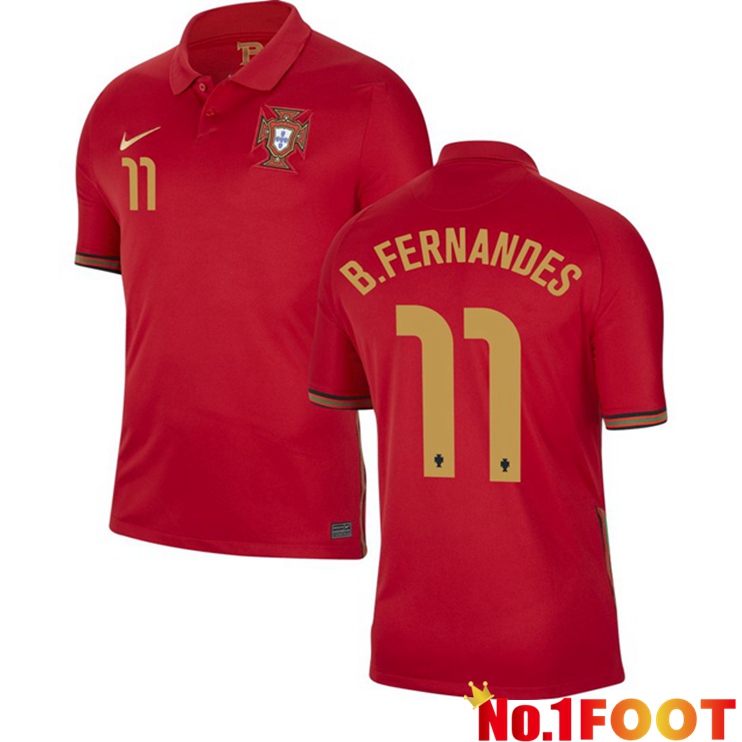 Portugal (B.FERNANDES 11) Home Jersey 2020/2021