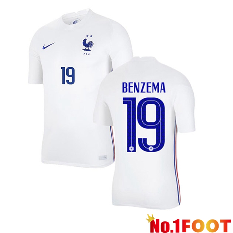 France (BENZEMA 19) Away Jersey 2020/2021