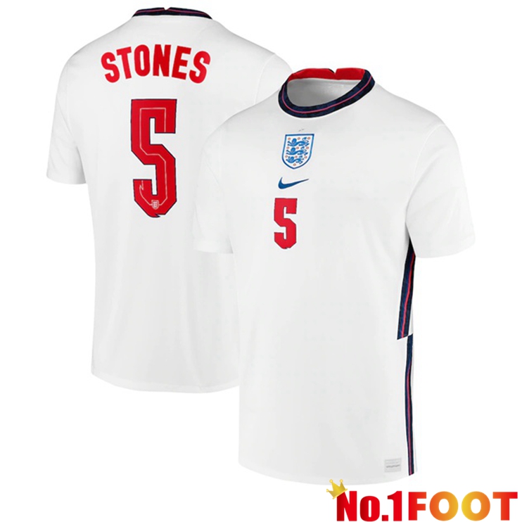 England (STONES 5) Home Jersey 2020/2021