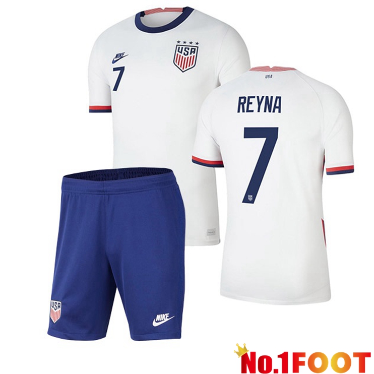 USA (REYNA 7) Kids Home Jersey 2020/2021