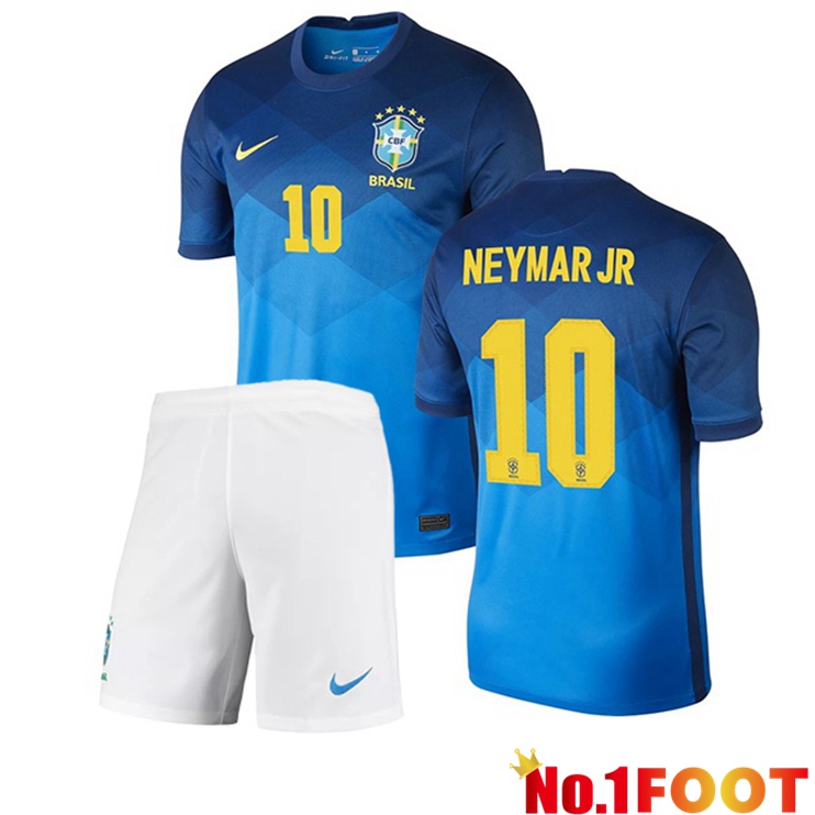 Brazil (NEYMAR JR 10) Kids Away Jersey 2020/2021