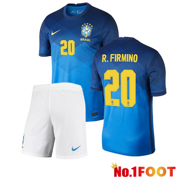 Brazil (R.FIRMINO 20) Kids Away Jersey 2020/2021