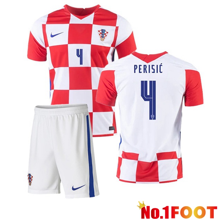 Croatia (PERIŠIĆ 4) Kids Home Jersey 2020/2021