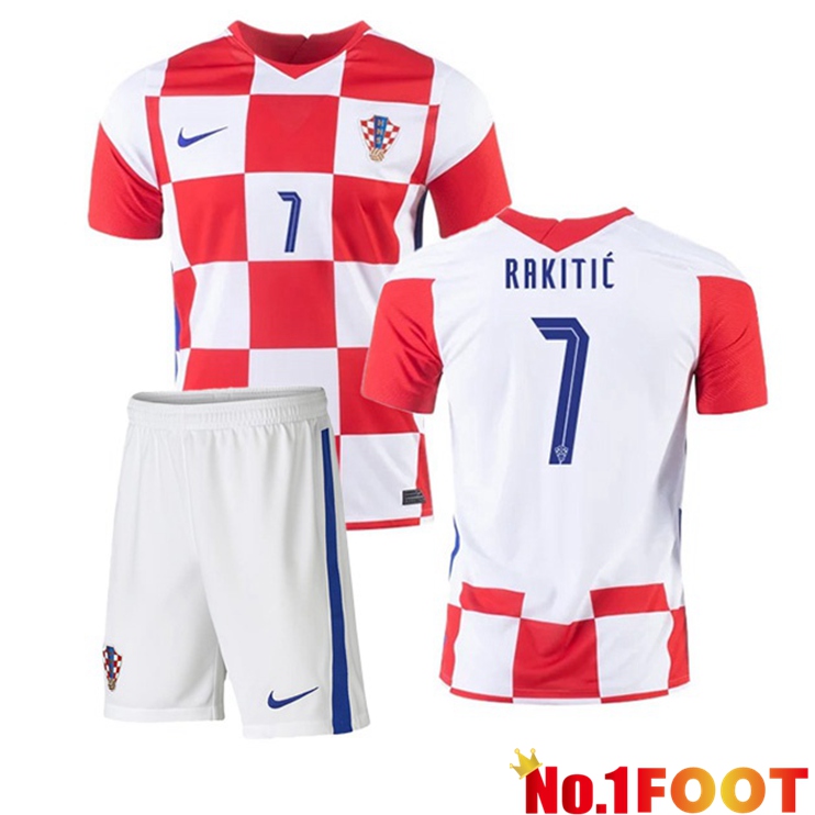 Croatia (RAKITIĆ 7) Kids Home Jersey 2020/2021