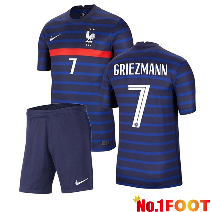 France (GRIEZMANN 7) Kids Home Jersey 2020/2021