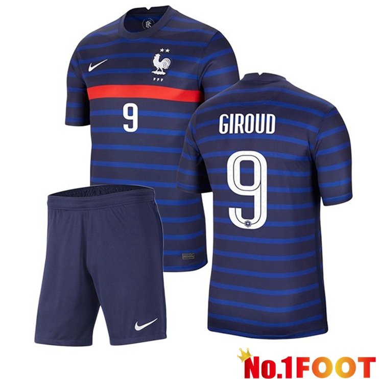 France (GIROUD 9) Kids Home Jersey 2020/2021