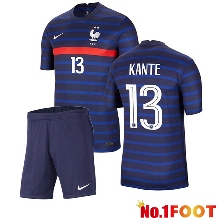 France (KANTE 13) Kids Home Jersey 2020/2021