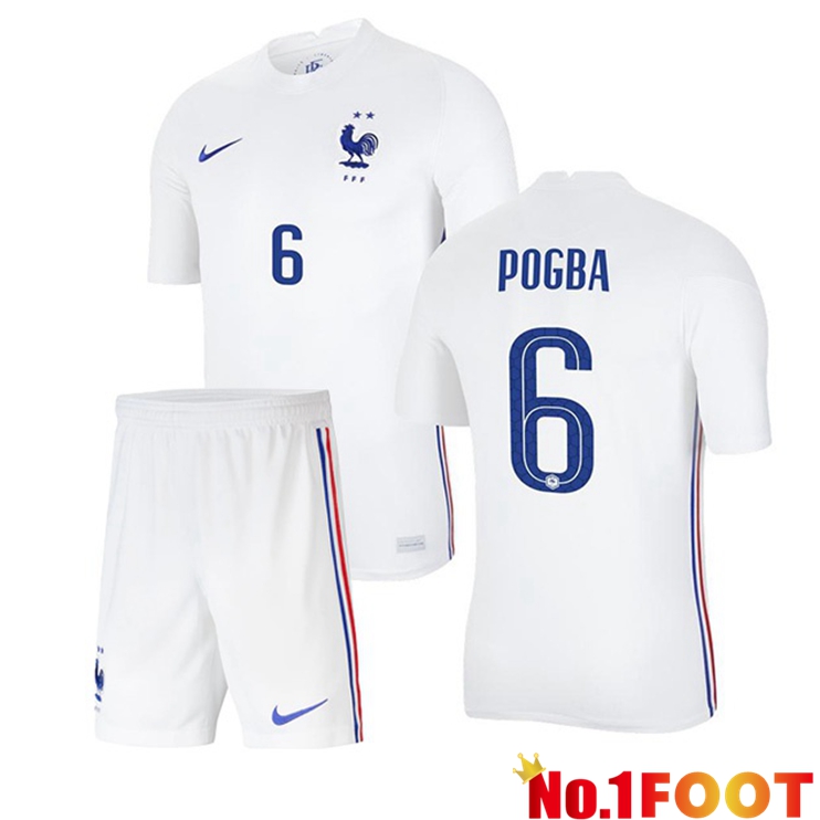 France (POGBA 6) Kids Away Jersey 2020/2021