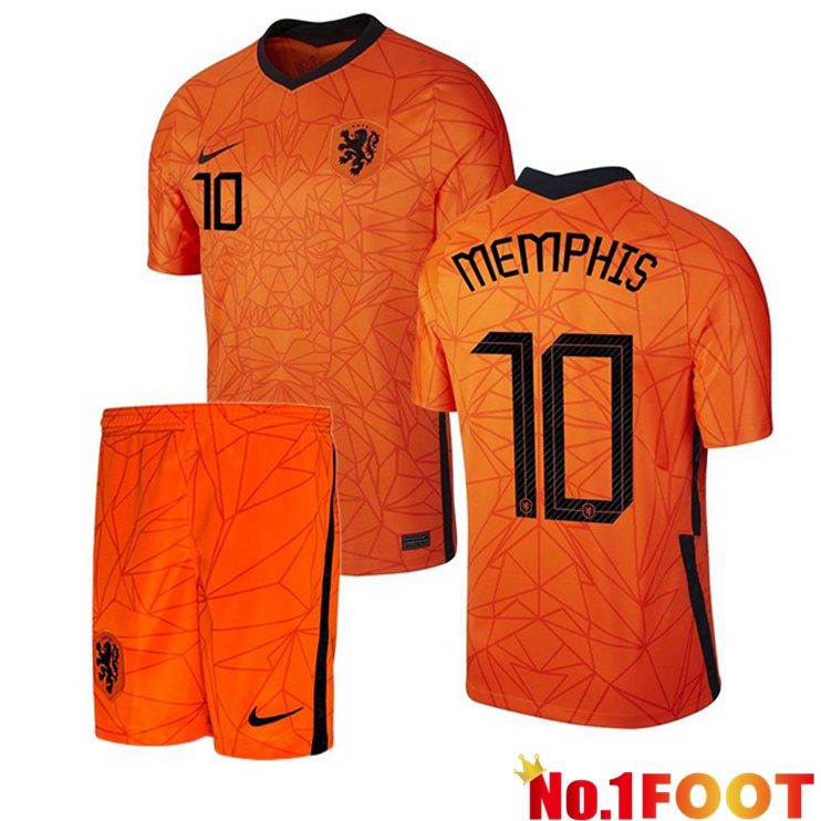 Netherlands (MEMPHIS 10) Kids Home Jersey 2020/2021