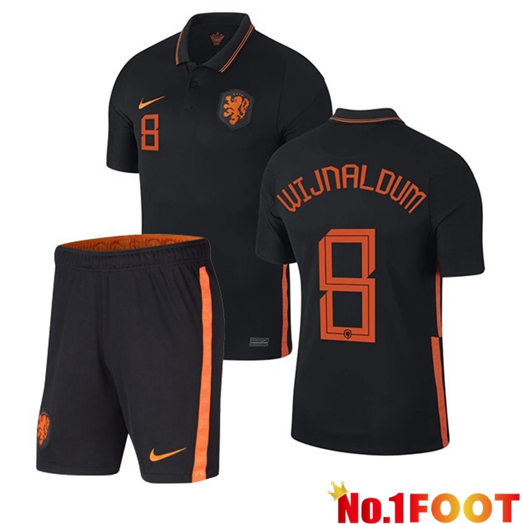 Netherlands (WIJNALDUM 8) Kids Away Jersey 2020/2021