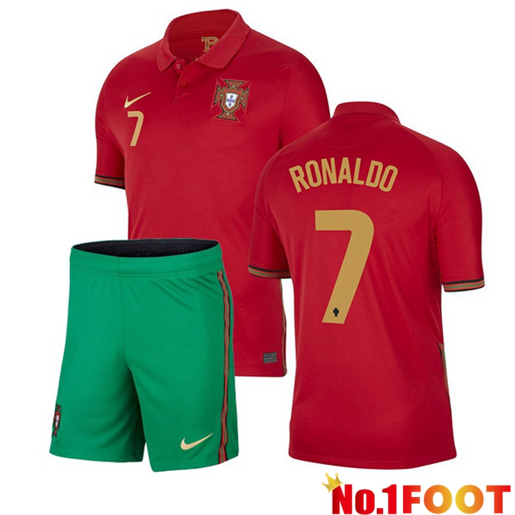 Portugal (RONALDO 7) Kids Home Jersey 2020/2021