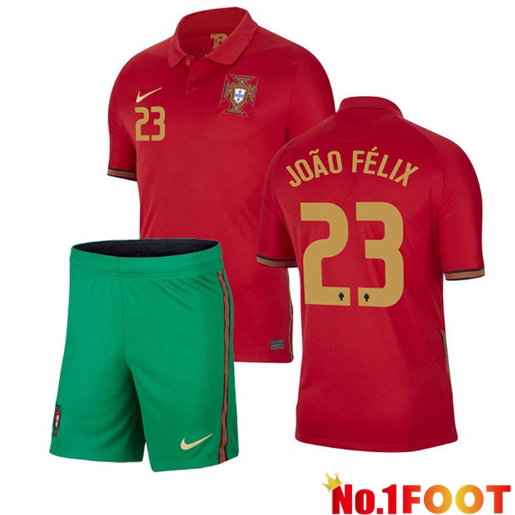 Portugal (JOAO FELIX 23) Kids Home Jersey 2020/2021