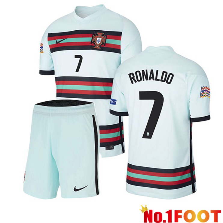 Portugal (RONALDO 7) Kids Away Jersey 2020/2021