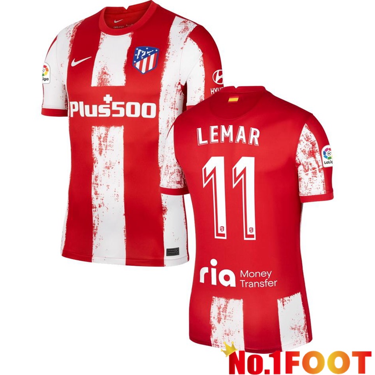 Atletico Madrid (LEMAR 11) Home Jersey Red/White 2021/2022