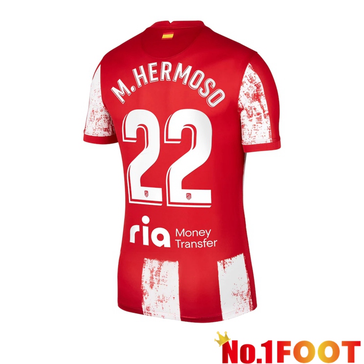 Atletico Madrid (Hermoso 22) Home Jersey Red/White 2021/2022