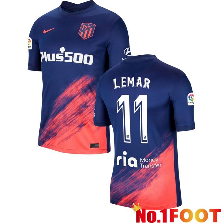 Atletico Madrid (LEMAR 11) Away Jersey Blue Marine 2021/2022