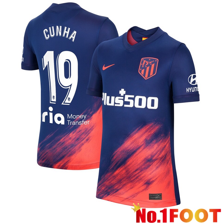 Atletico Madrid (Cunha 19) Away Jersey Blue Marine 2021/2022