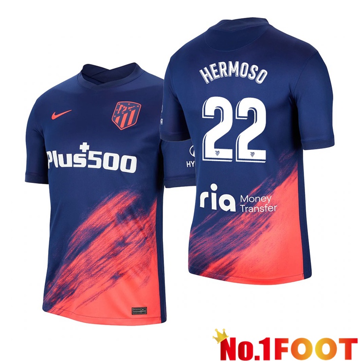 Atletico Madrid (Hermoso 22) Away Jersey Blue Marine 2021/2022