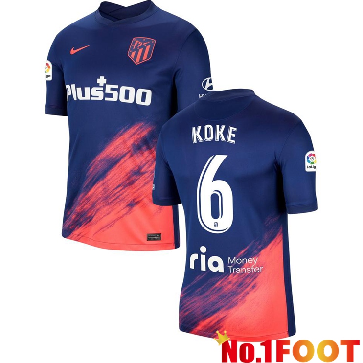 Atletico Madrid (KOKE 6) Away Jersey Blue Marine 2021/2022