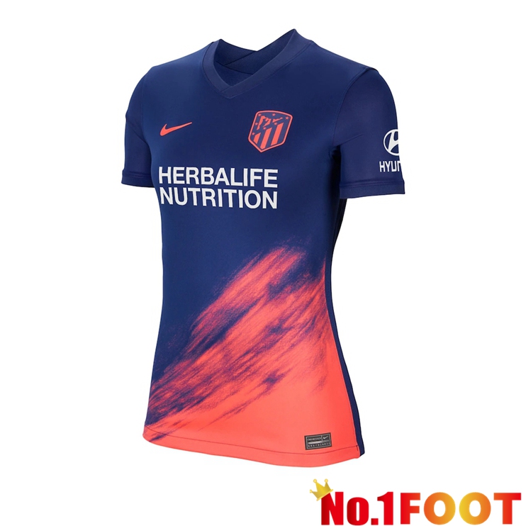 Atletico Madrid Womens Away Jersey Blue Marine 2021/2022