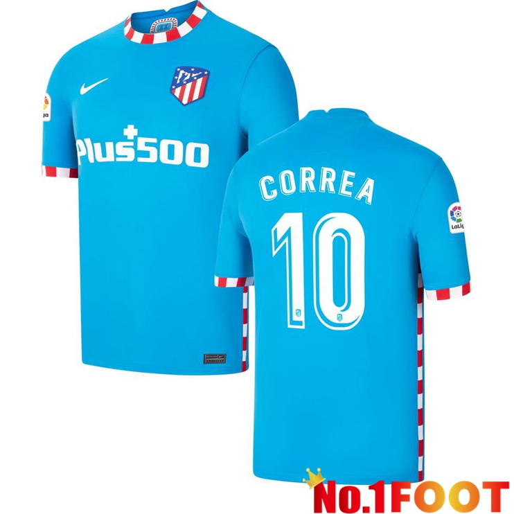 Atletico Madrid (CORREA 10) Third Jersey Blue 2021/2022