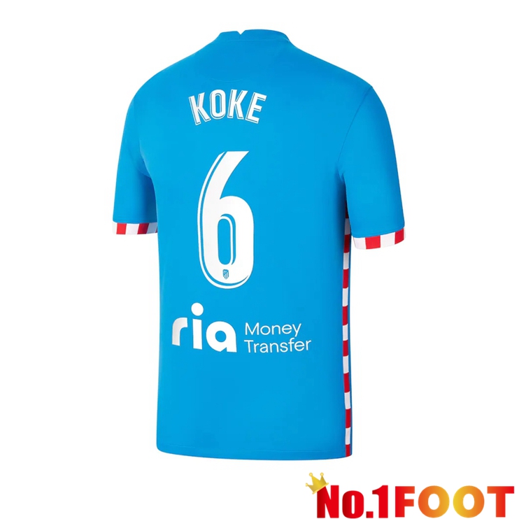 Atletico Madrid (KOKE 6) Third Jersey Blue 2021/2022