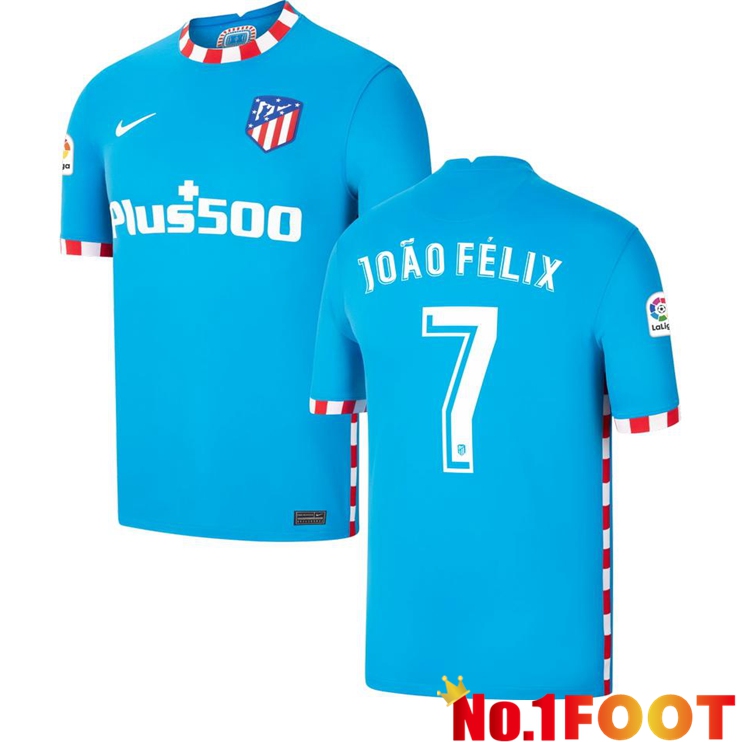 Atletico Madrid (JOAO FELIX 7) Third Jersey Blue 2021/2022