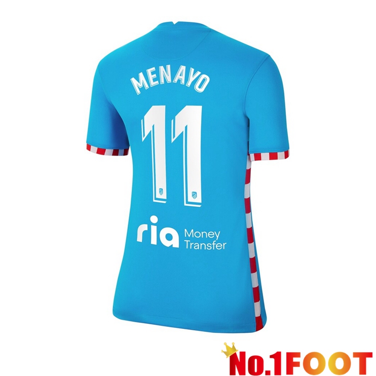 Atletico Madrid (LEMAR 11) Womens Third Jersey Blue 2021/2022