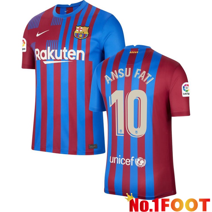 FC Barcelona (ANSU FATI 10) Home Jersey Red/Blue 2021/2022