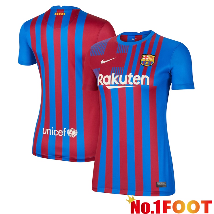 FC Barcelona Womens Home Jersey Red/Blue 2021/2022