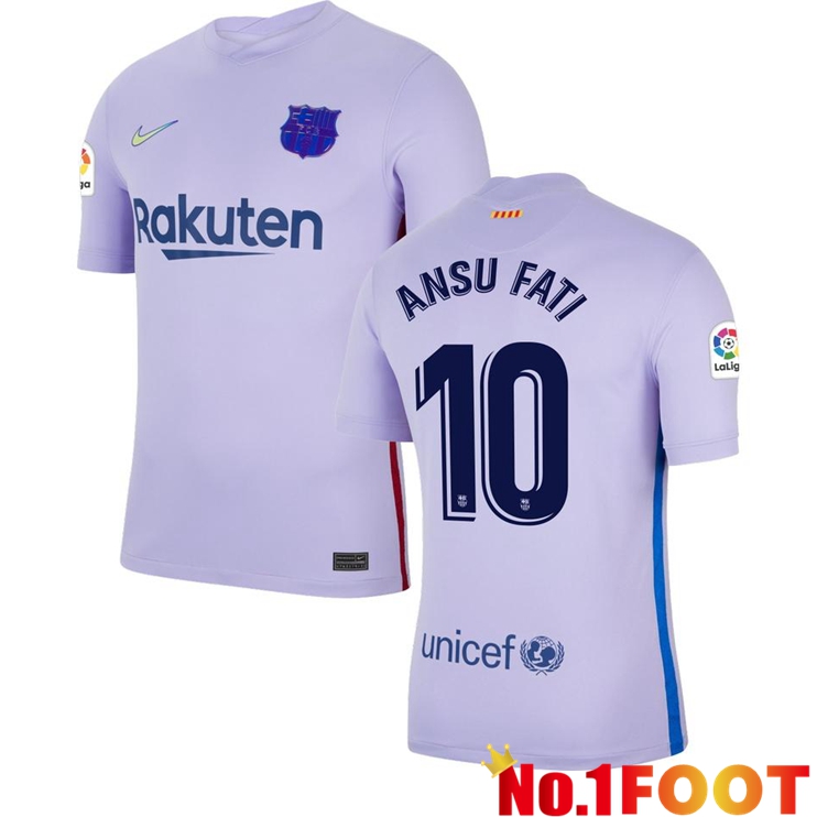 FC Barcelona (ANSU FATI 10) Away Jersey Purple 2021/2022