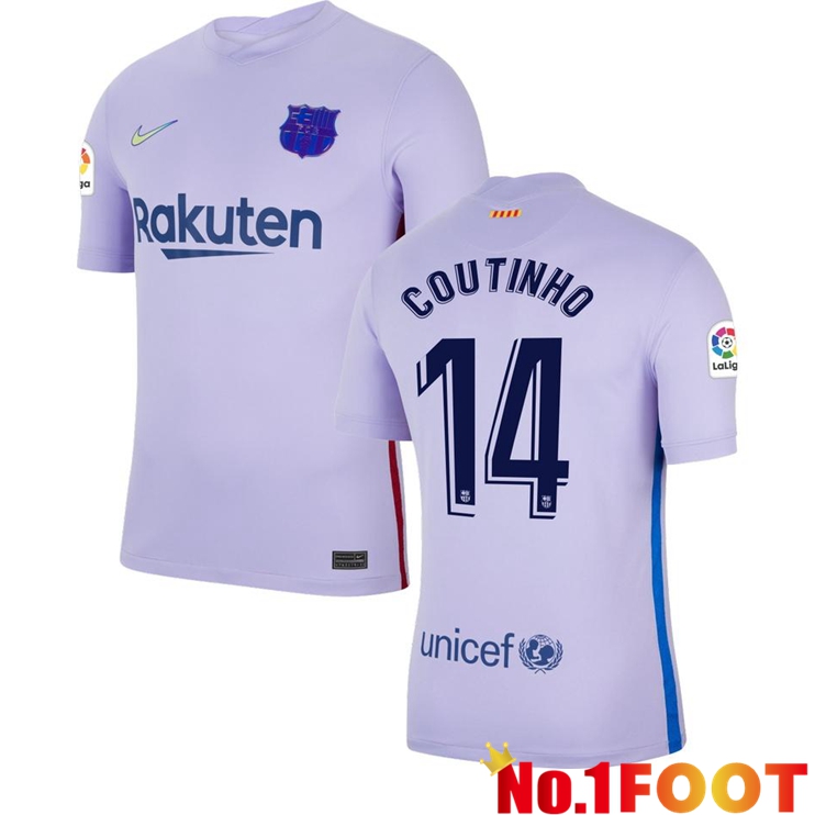 FC Barcelona (COUTINHO 14) Away Jersey Purple 2021/2022