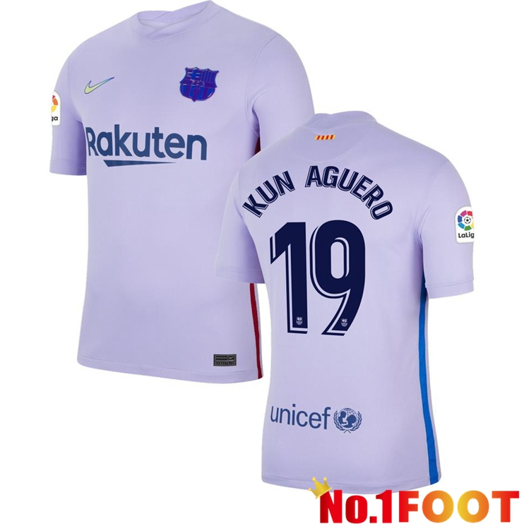 FC Barcelona (KUN AGUERO 19) Away Jersey Purple 2021/2022