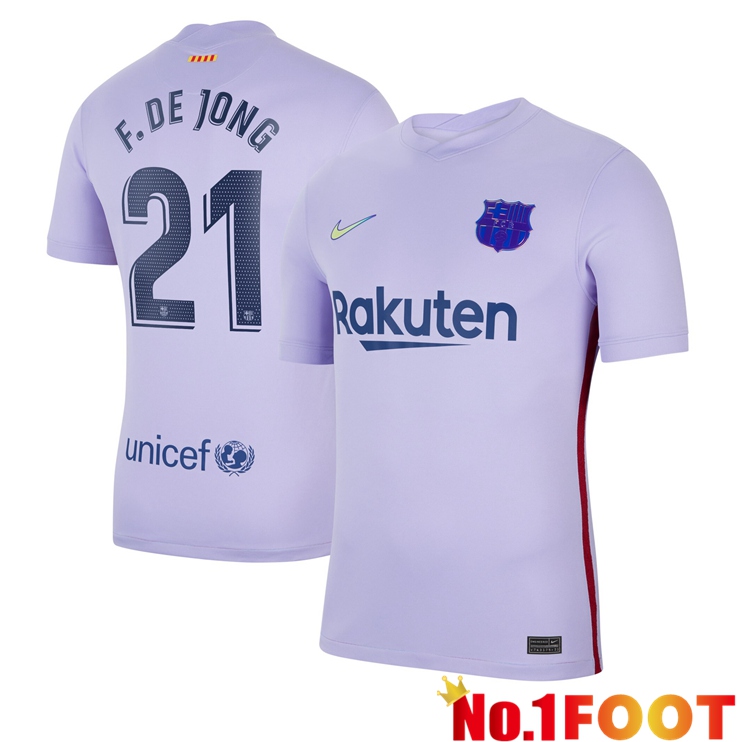 FC Barcelona (F. De Jong 21) Away Jersey Purple 2021/2022