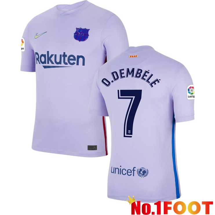 FC Barcelona (O. DEMBELE 7) Away Jersey Purple 2021/2022