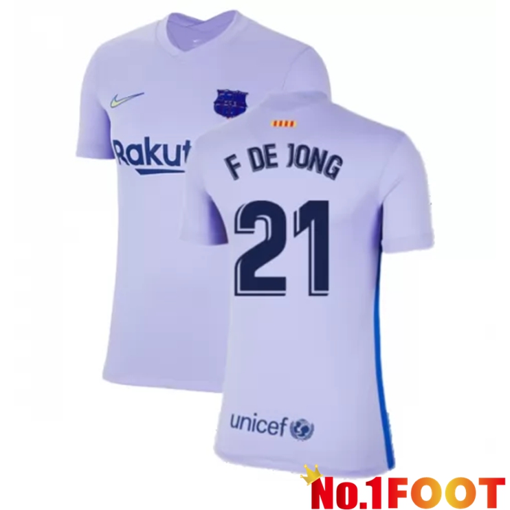 FC Barcelona (F. De Jong 21) Womens Away Jersey Purple 2021/2022