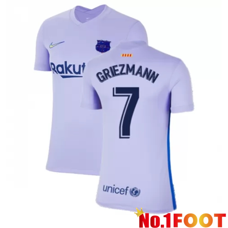 FC Barcelona (Griezmann 7) Womens Away Jersey Purple 2021/2022