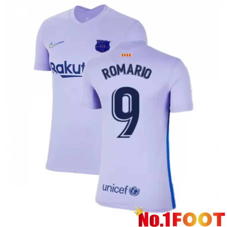 FC Barcelona (ROMARIO 9) Womens Away Jersey Purple 2021/2022