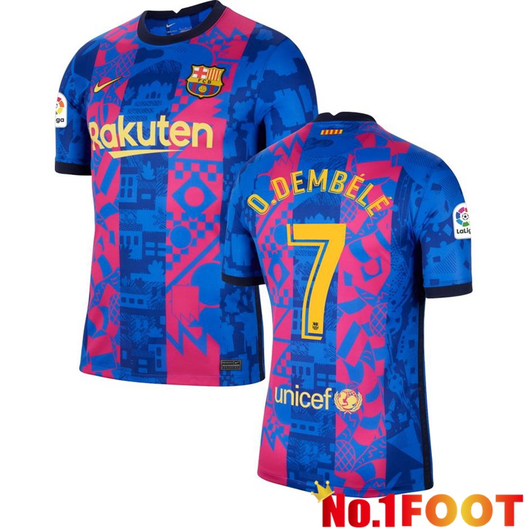 FC Barcelona (O. DEMBELE 7) Third Jersey 2021/2022