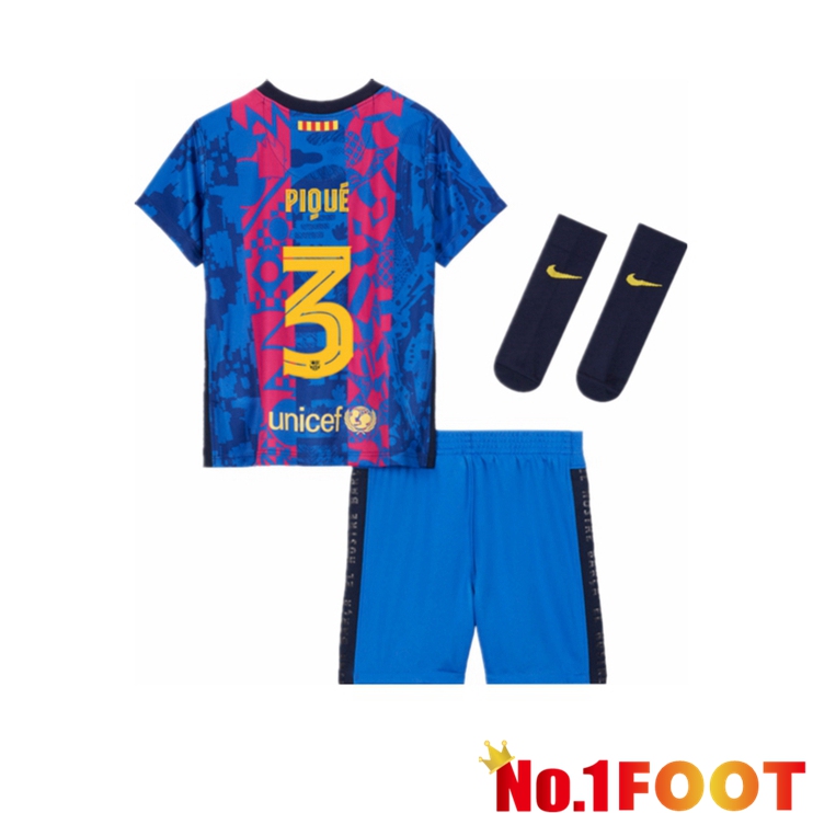 FC Barcelona (Pique 3) Kids Third Jersey 2021/2022