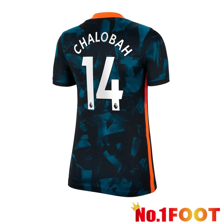 FC Chelsea (Chalobah 14) Womens Third Jersey Green/Black 2021/2022