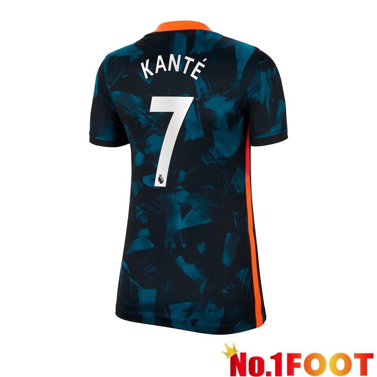 FC Chelsea (KANTE 7) Womens Third Jersey Green/Black 2021/2022