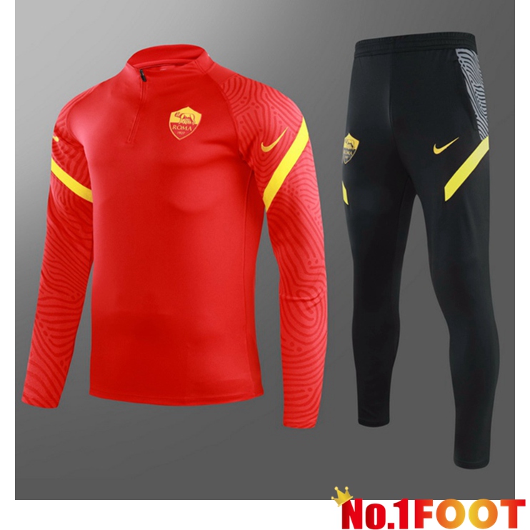 AS Roma Kids Training Tracksuit Red 2021/2022