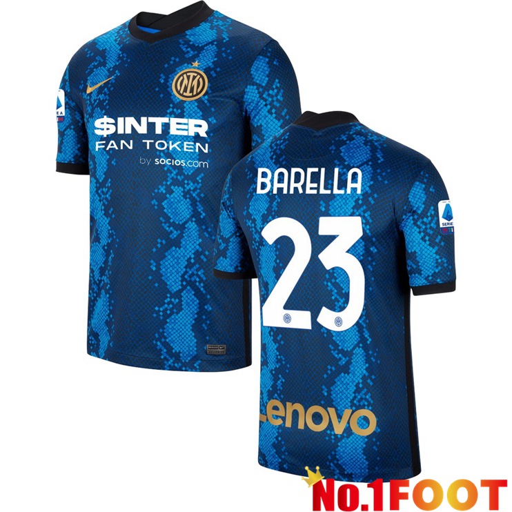 Inter Milan（BARELLA 23）Home Jersey Blue 2021/2022