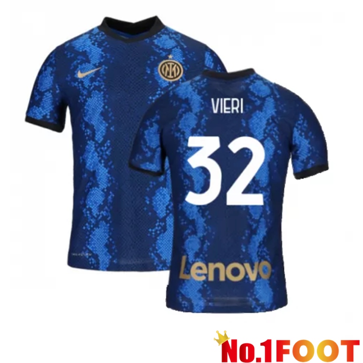 Inter Milan（VIERI 32）Home Jersey Blue 2021/2022