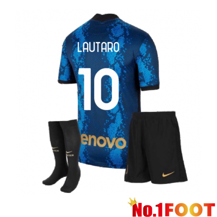 Inter Milan（LAUTARO 10）Kids Home Jersey Blue 2021/2022