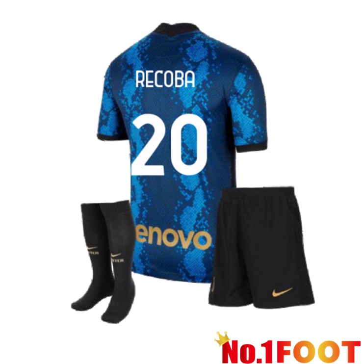 Inter Milan（RECOBA 20）Kids Home Jersey Blue 2021/2022